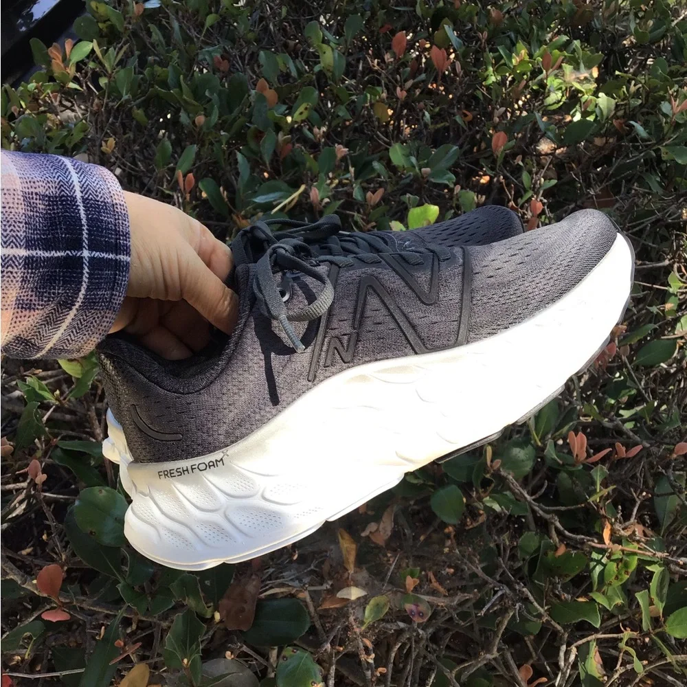 New Balance Women's Dark Gray and White Running Sneakers